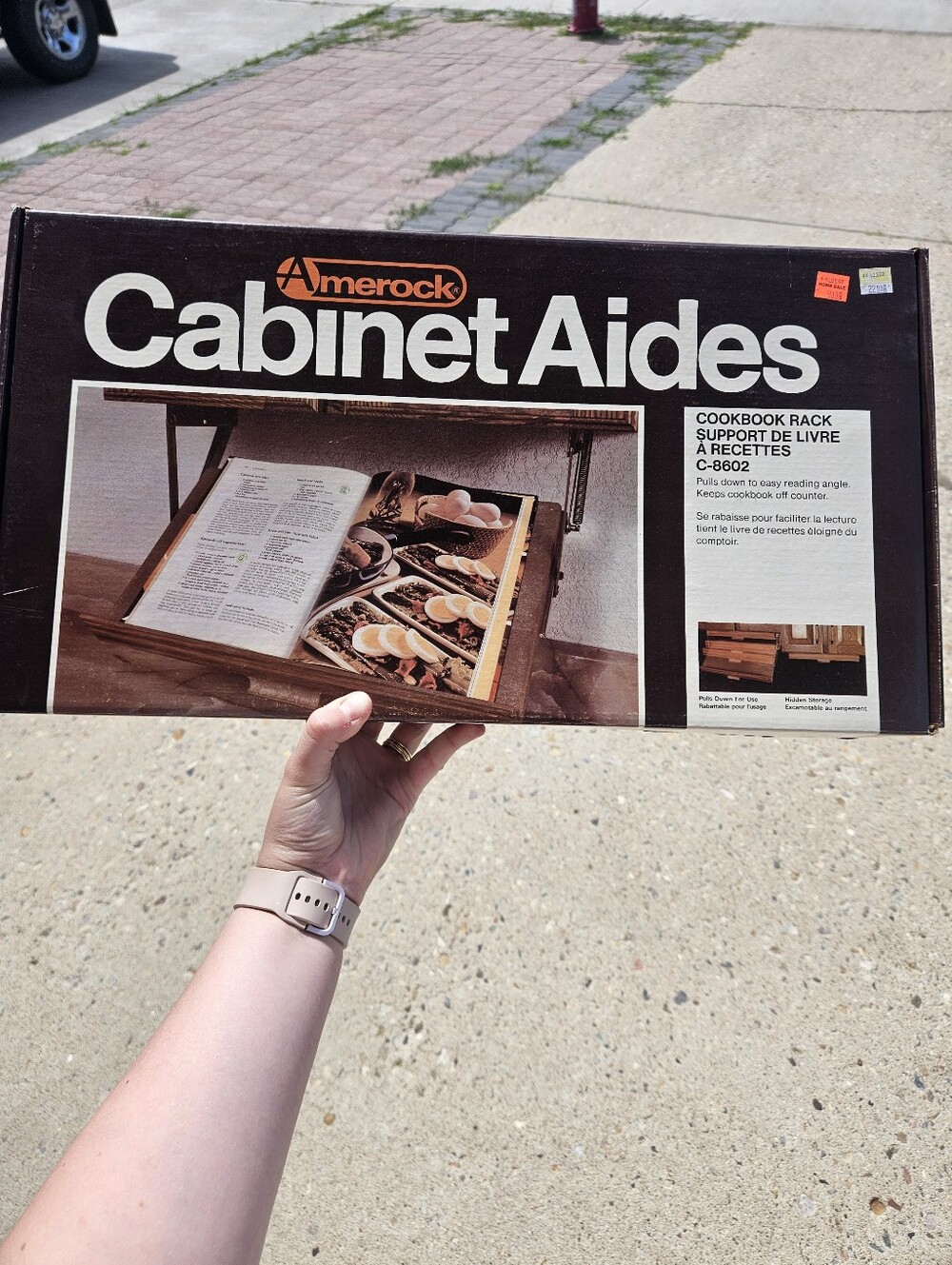 VTG Amerock Cabinet Aides Cookbook Holder NIB